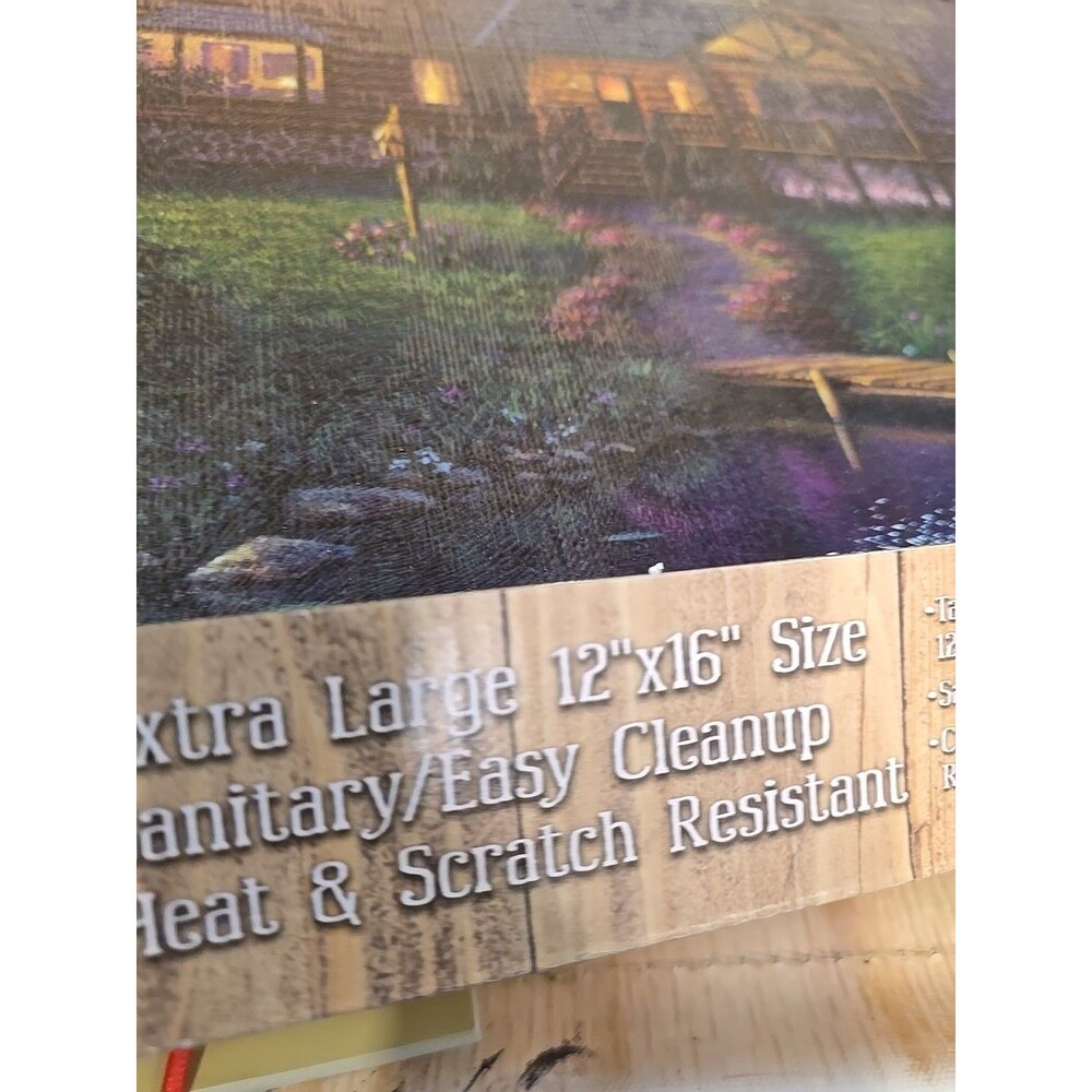 16" x 12" The good life Tempered Glass Cutting Board -  The Fishing Cabin - Picture 4 of 7